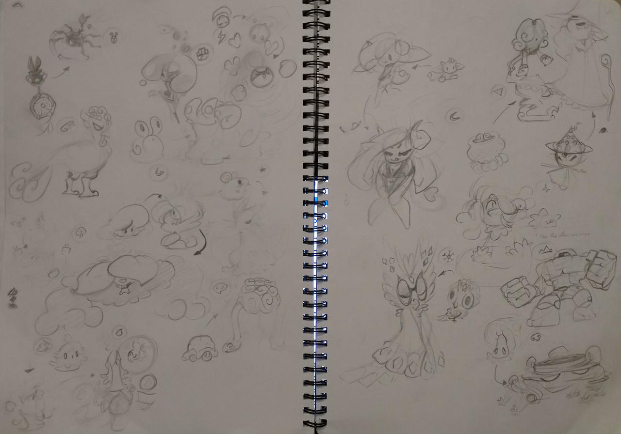 fakemon sketches pg 16 by ComfortBubble on DeviantArt
