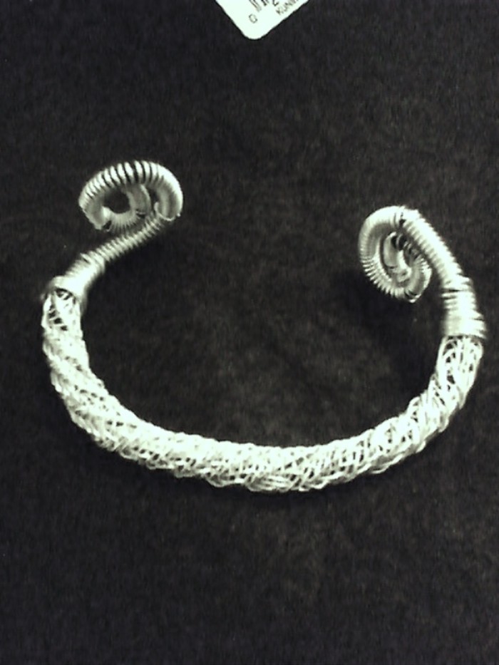 Silver Viking knit cuff