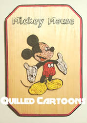 Paper Quilled Mickey Mouse