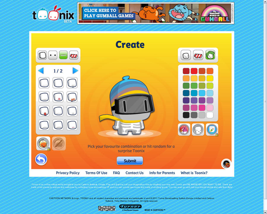 Toonix Character by TheBlueBone on DeviantArt