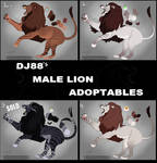 Male Lion Adoptables $30 by DJ88