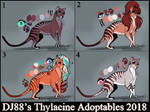 $30 Female Thylacine Adopts by DJ88