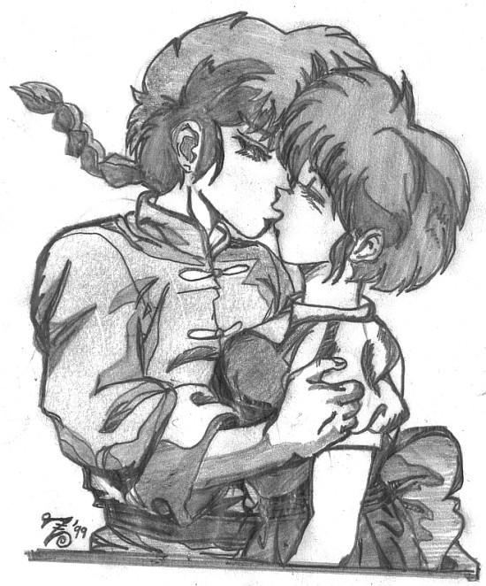 Ranma and Akane the real Kiss by Zaffron on DeviantArt