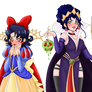 Evil Queen and Snow White full color layout