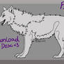F2U wolf Lineart