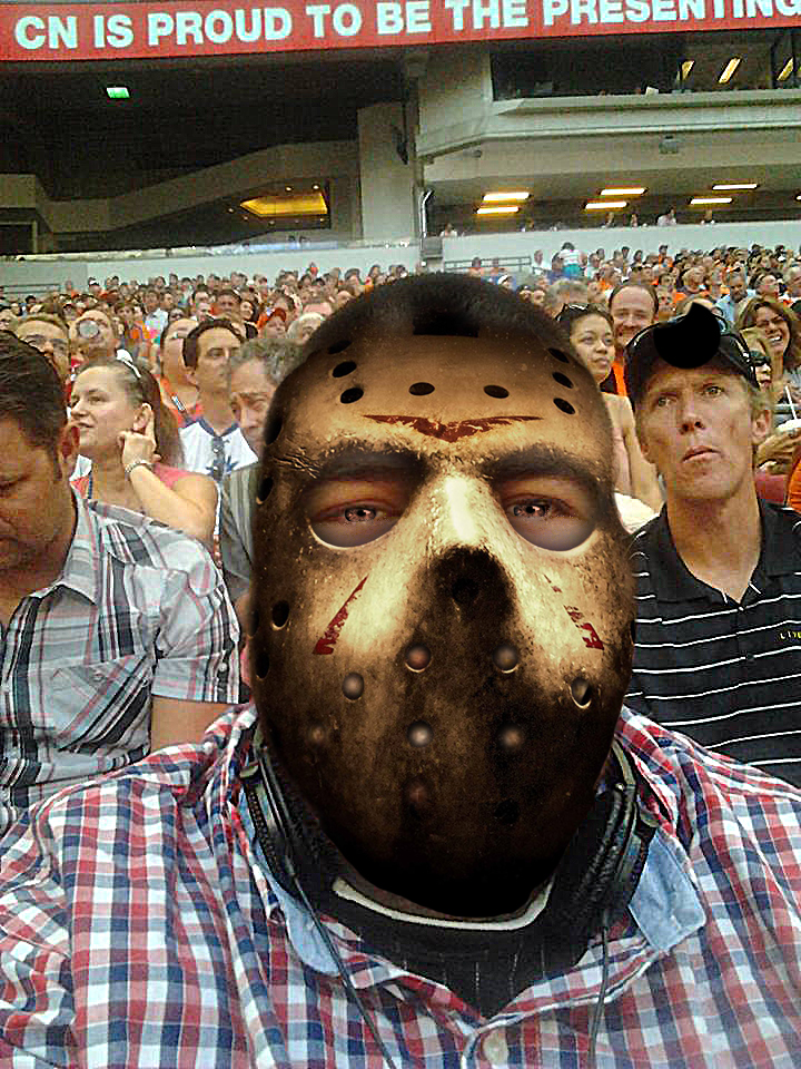 Jason Goes to a Football game