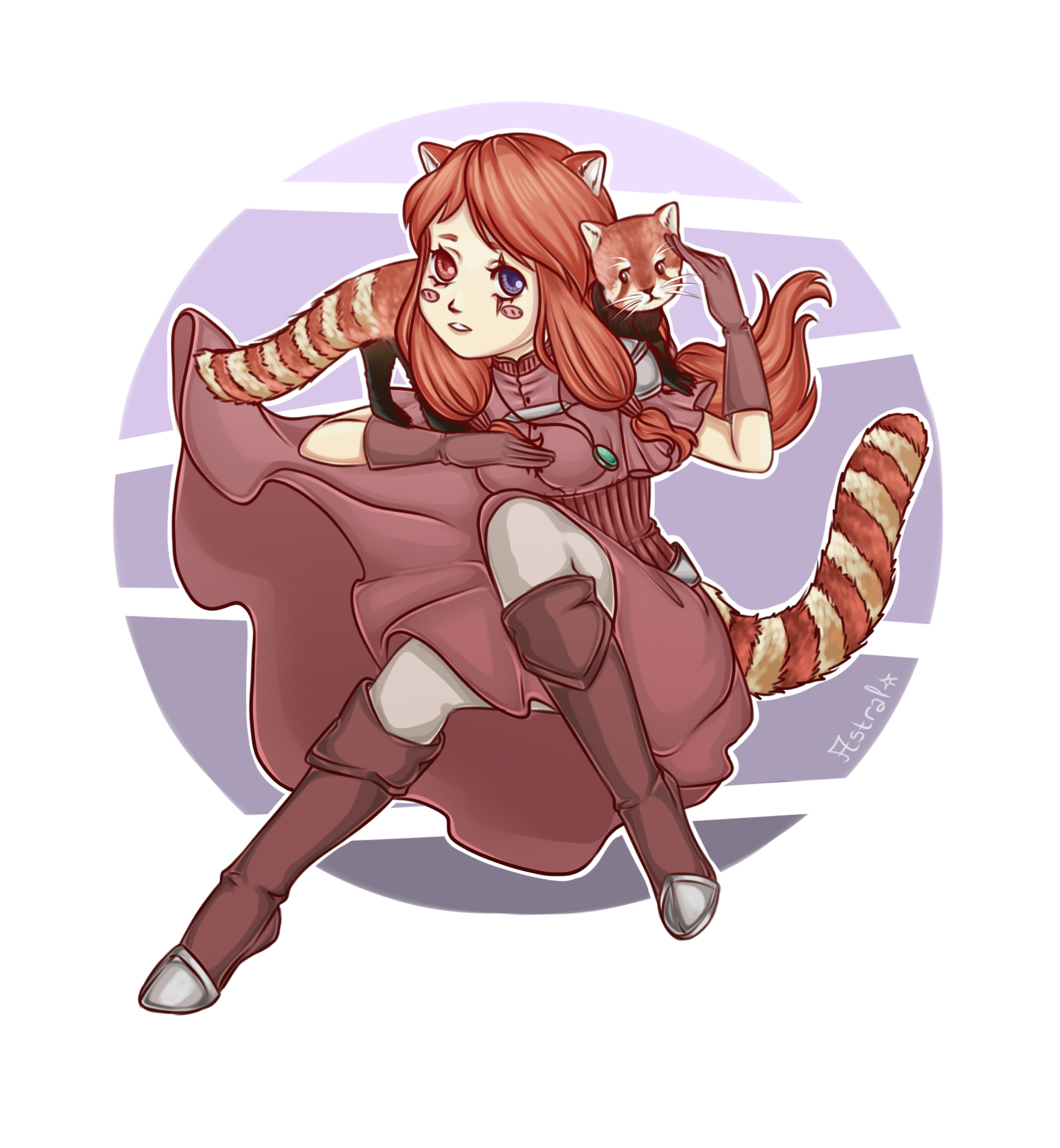 The Red Panda Girl by Astral-Chan on DeviantArt