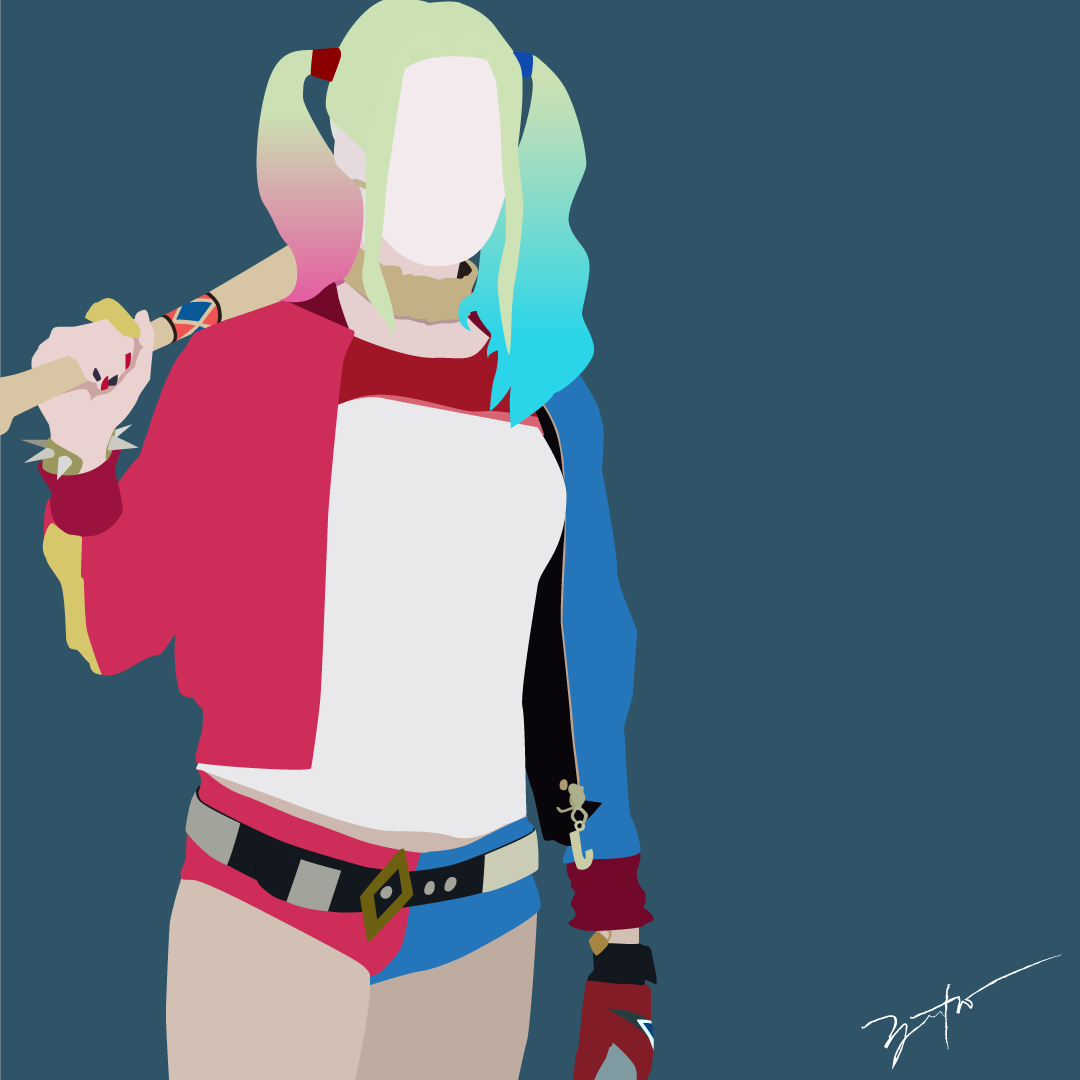 Harley Quinn Minimalist by kurijezatives on DeviantArt