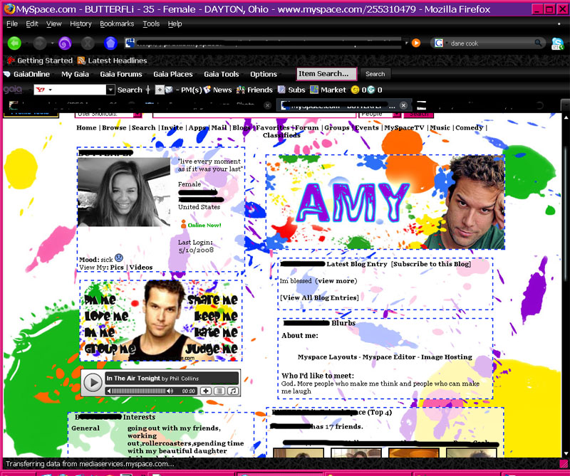 Myspace Layout One by Risika7 on DeviantArt