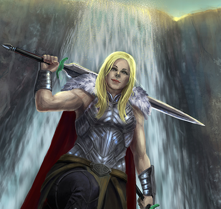 FEMALE WARRIOR closeup