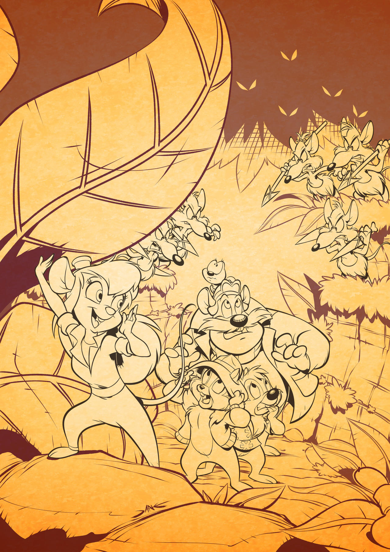 Rescue Rangers (Inks) by DREAMERiNK on DeviantArt