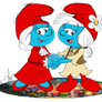 Two Mama Smurfs