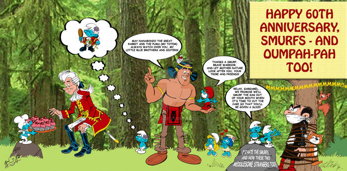 Smurfs and Oumpah-Pah 60th Anniversary