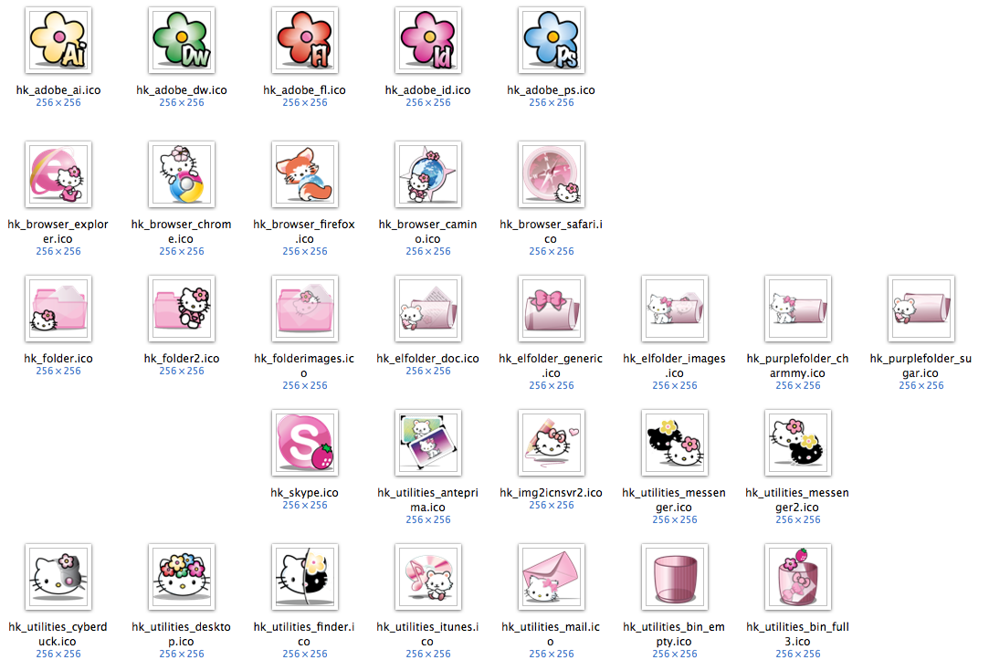 Hello Kitty - Windows Icons by mantio-art on DeviantArt