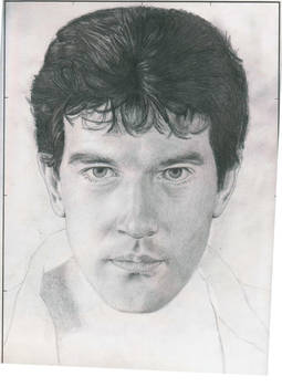 Antonio Banderas pencil portrait