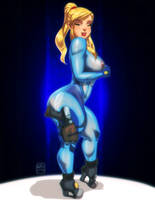 Samus Aran - Fan art by GaboCaricaturas