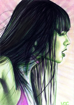 She-Hulk Sketch Card 2