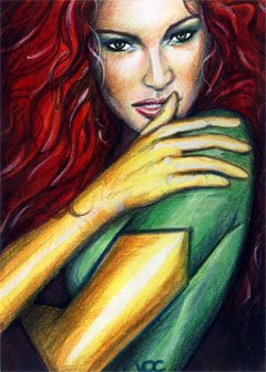 Phoenix Sketch Card 1