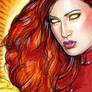 Dark Phoenix Sketch Card 1