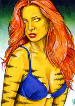 Tigra Sketch Card 1