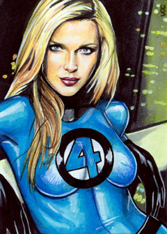 Sue Storm Sketch Card 5