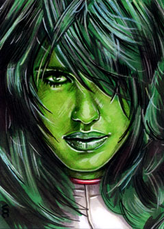 She-Hulk Sketch Card 7