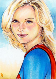 Supergirl Sketch Card 3