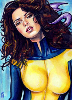 Kitty Pryde Sketch Card 3