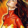 Dark Phoenix Sketch Card 6