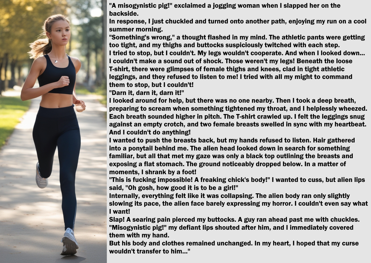 Cursed on Jogging (TG, AR, Cap) by Ham777ster on DeviantArt