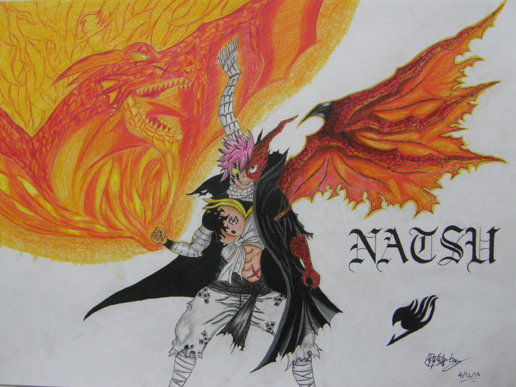 Natsu's Dragon Form by OneColoredLily on DeviantArt