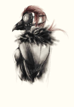 Bird mask woman 