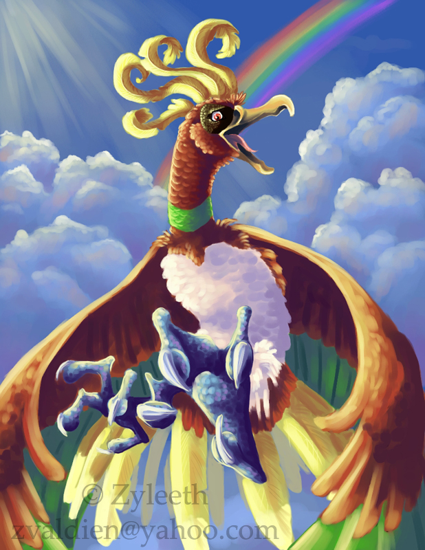 250 - The Rainbow Pokemon - Ho-oh — Weasyl