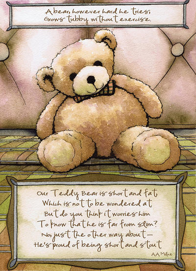 Teddy Bear A A Milne Winnie The Pooh Quote By Lapointevart On Deviantart