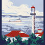 Lake Superior Vintage Travel Poster