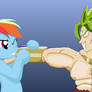 Broly and Rainbow Dash