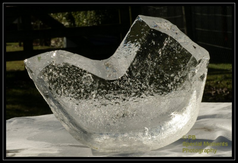 natural ice sculpture