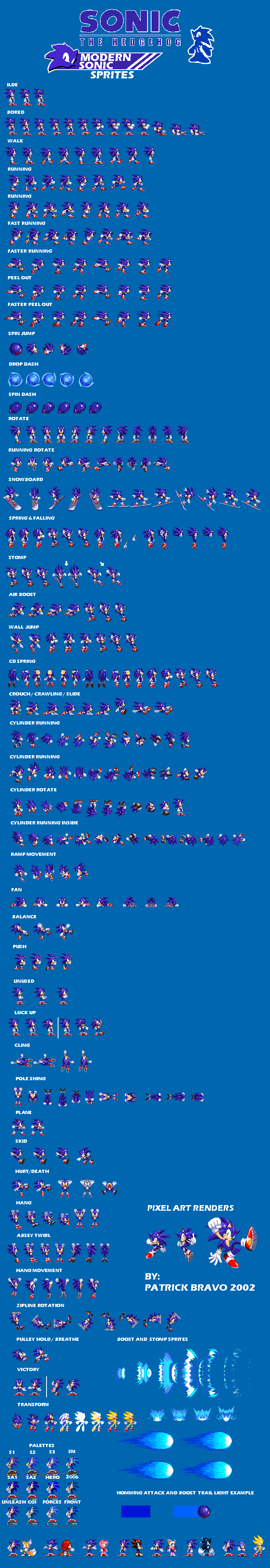 Modern Sonic Sprites S3 And K Style By Patrick2002 On DeviantArt Modern sonic sprites s3 and k style by patrick2002 on deviantart