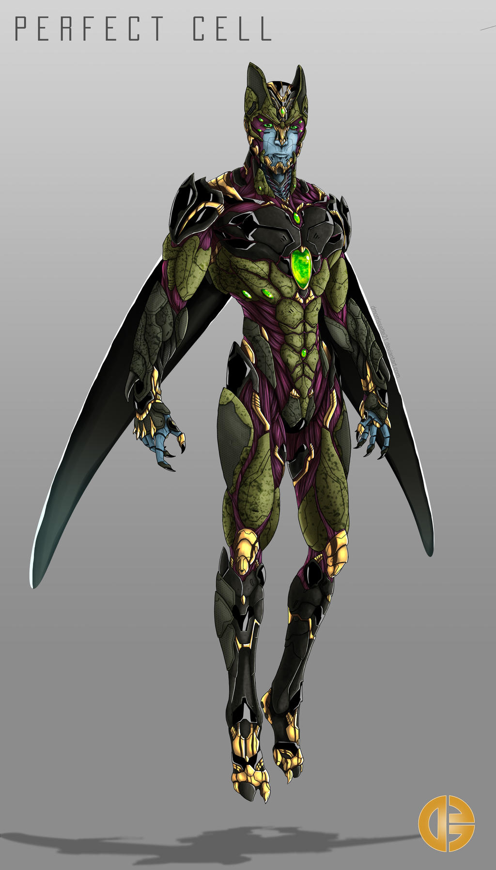 Perfect Cell Red Color Perfect Cell 2017 Redesign by dmorrissette21 on DeviantArt
