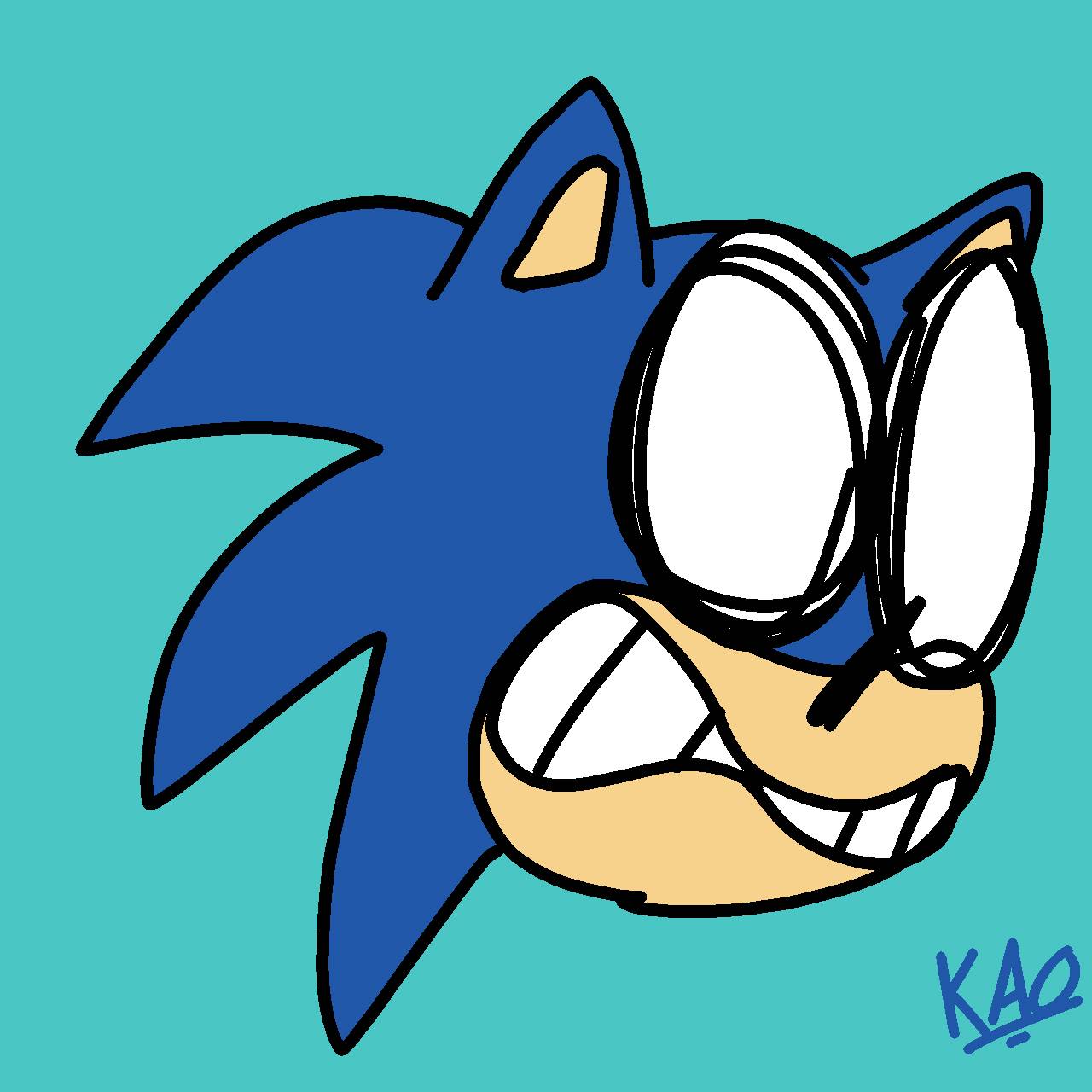 sonic expressions #1: scared by LotsOfSynergy on DeviantArt