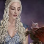 Daenerys and dragon