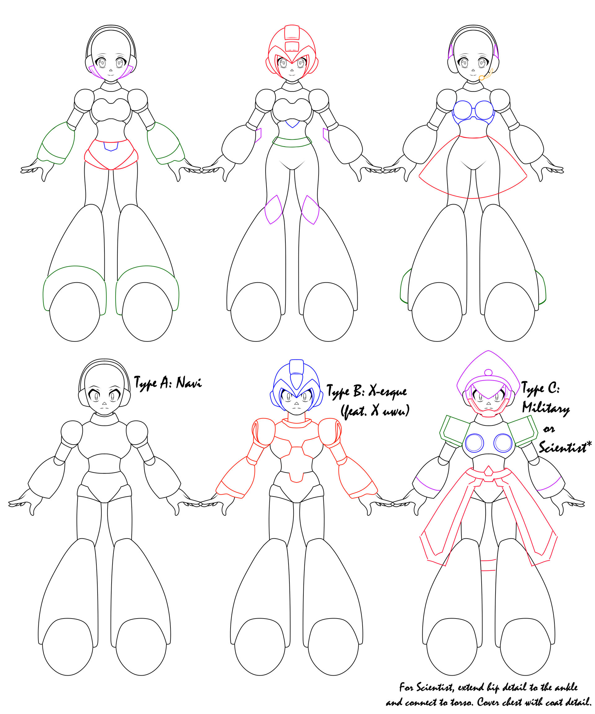 Drawing Reploids Reploid Base by GeminiManga on DeviantArt