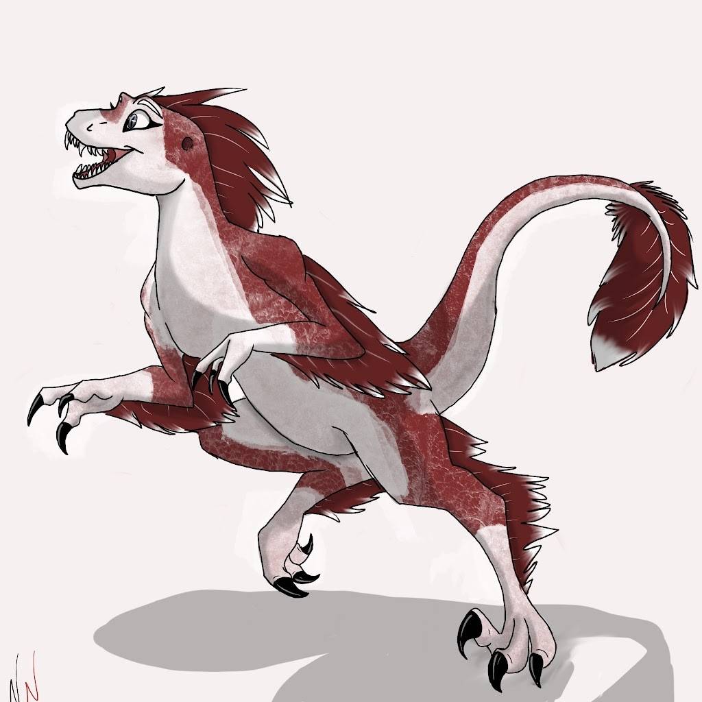 Blood Raptor Deviantart Red Raptor (Female) by NikNakArtwork on DeviantArt