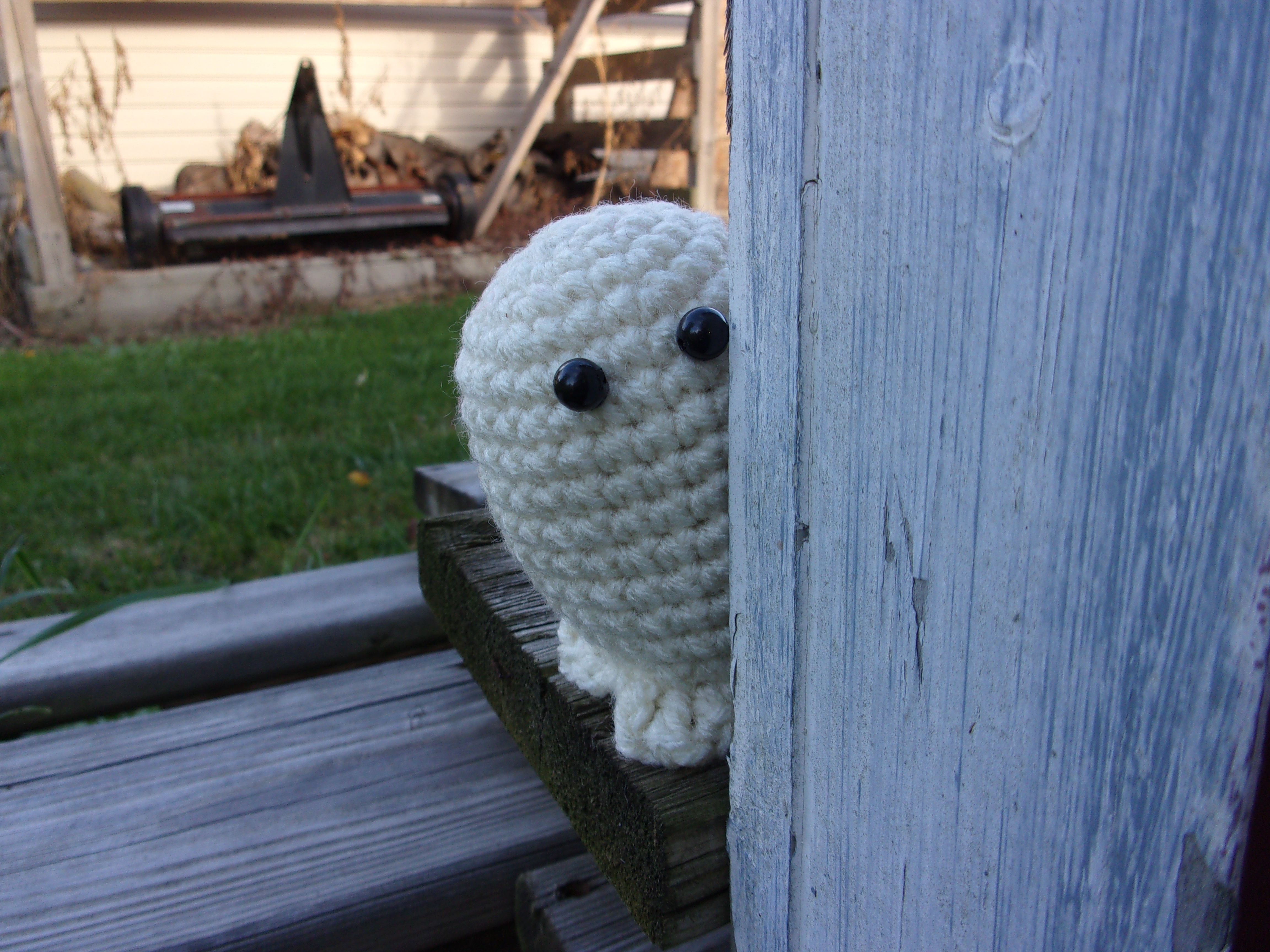 Amigurumi Crochet Spooky Halloween Ghost (Aran)