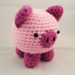 Amigurumi Crochet Pink Pig
