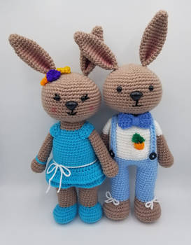 Amigurumi Crochet Berry Patch Bunnies