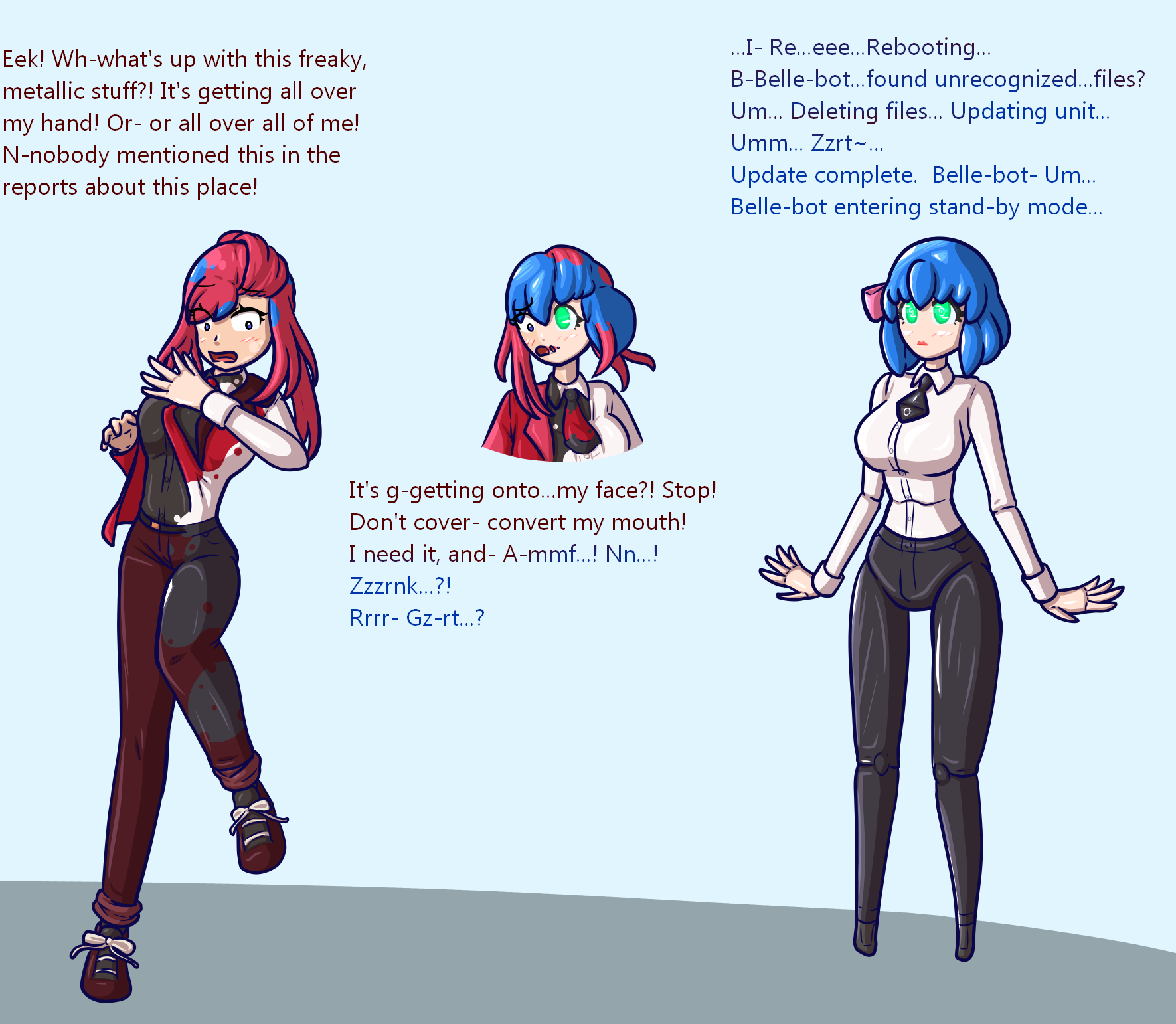 Bot Transformation Belle-bot Transformation by MajesticHentaiSenpai on DeviantArt