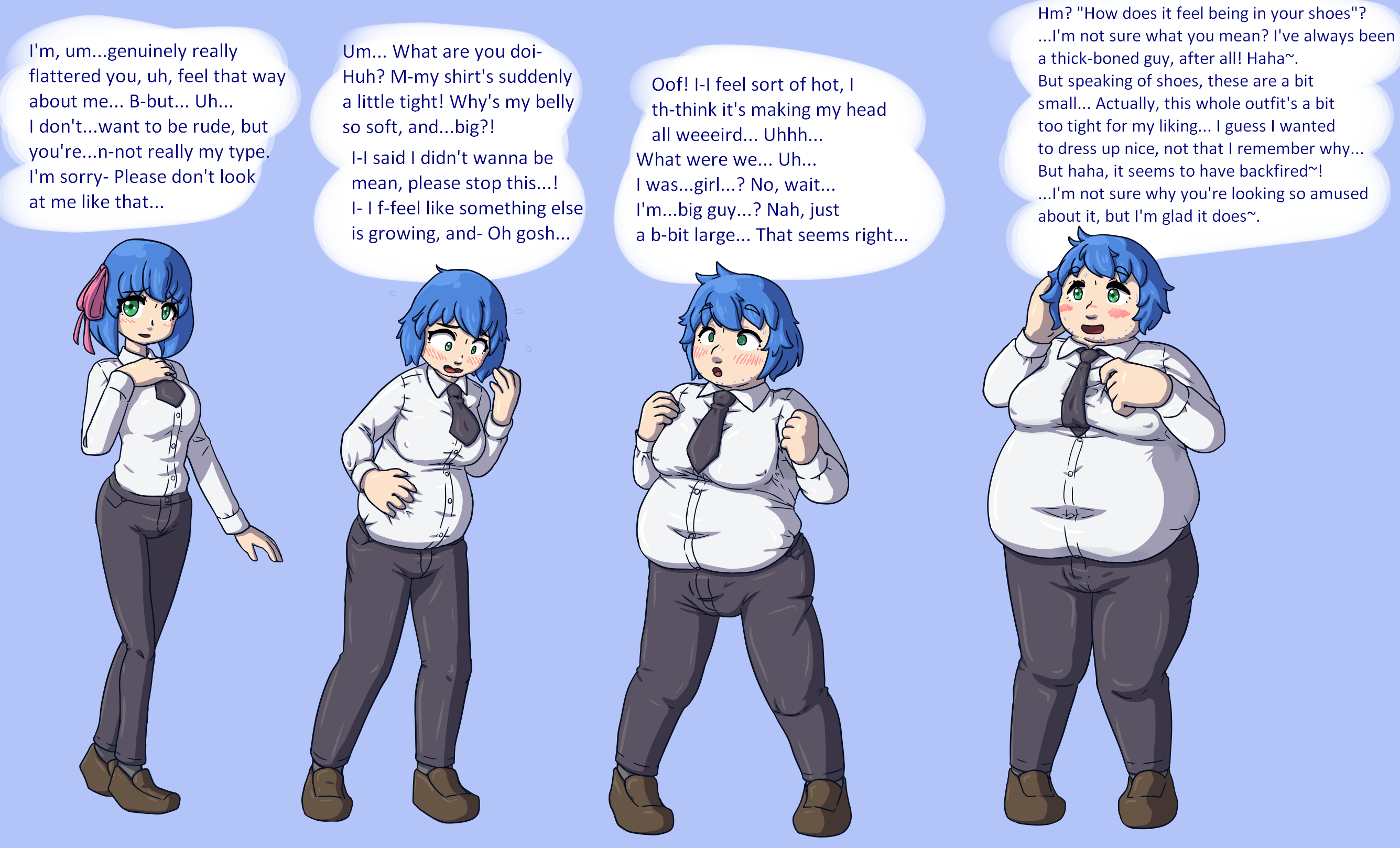 Weight Gain + FtM Transformation by MajesticHentaiSenpai on DeviantArt