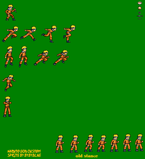 Naruto NUNR sprite sheet by bybyblue on DeviantArt