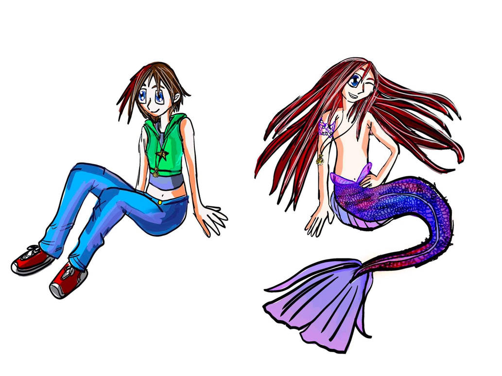 Merman Form Robin in human form and merman form by Die-Rose on DeviantArt